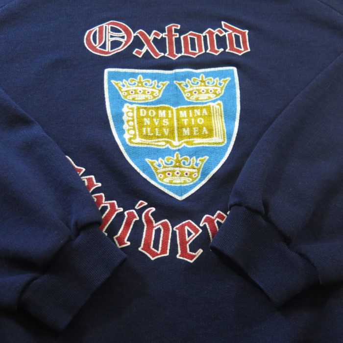 Vintage 80s Oxford University Sweatshirt 2XL Coat of Arms England Made ...