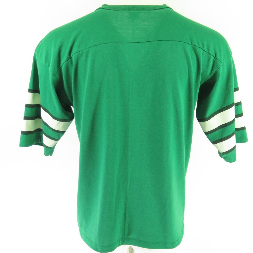 80s NY Jets Green Single Stitch Jersey Shirt - 5 Star Vintage