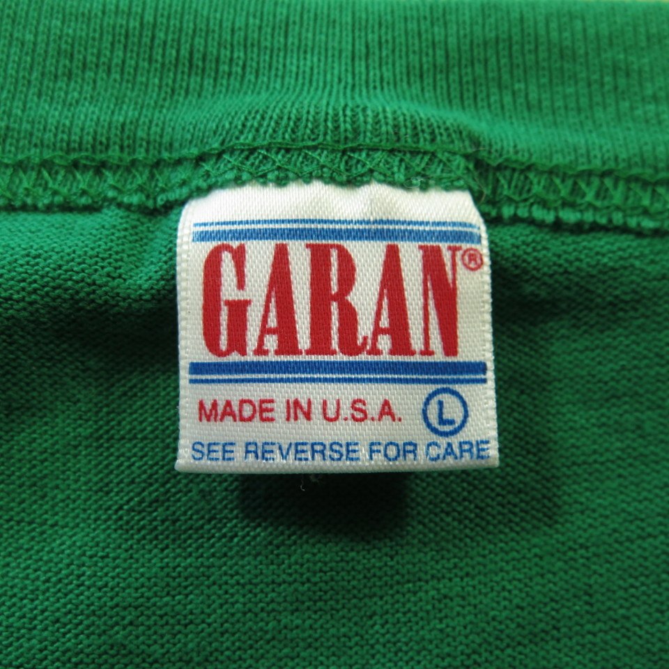 Vintage 80s New York Jets T-Shirt L Deadstock Garan 50/50 USA NFL Football  Green