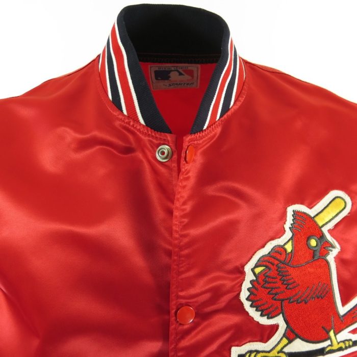 Starter St. Louis Cardinals Varsity Satin Full-Snap Jacket XL / SL Cardinals Red Mens Outerwear