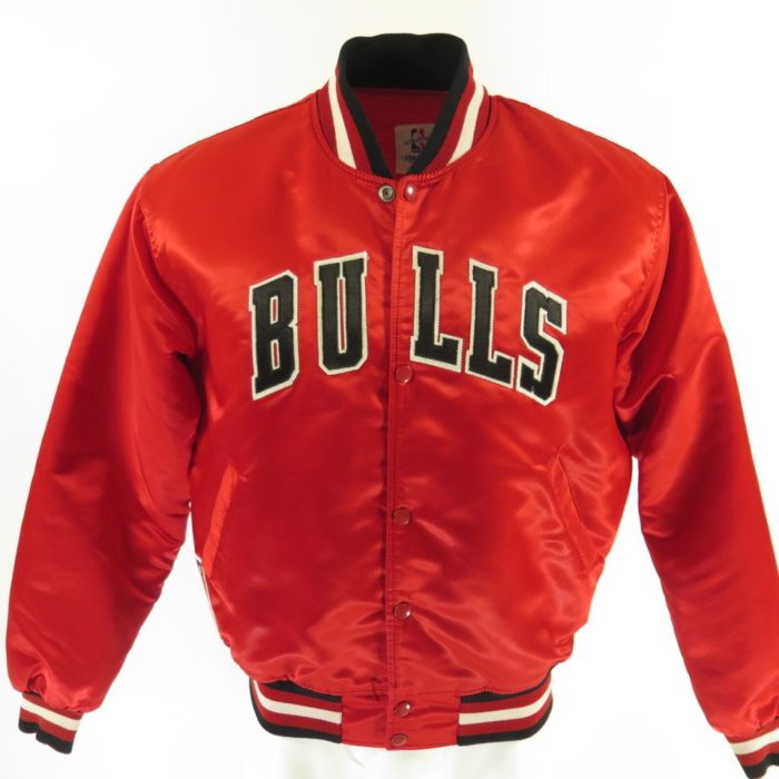 Vintage 80s Chicago Bulls Starter Jacket Mens L Satin NBA