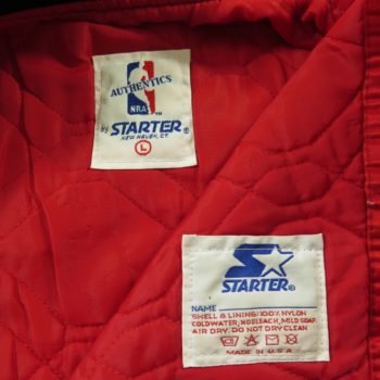 Vintage 80s Chicago Bulls Starter Jacket Mens L Satin NBA Basketball ...