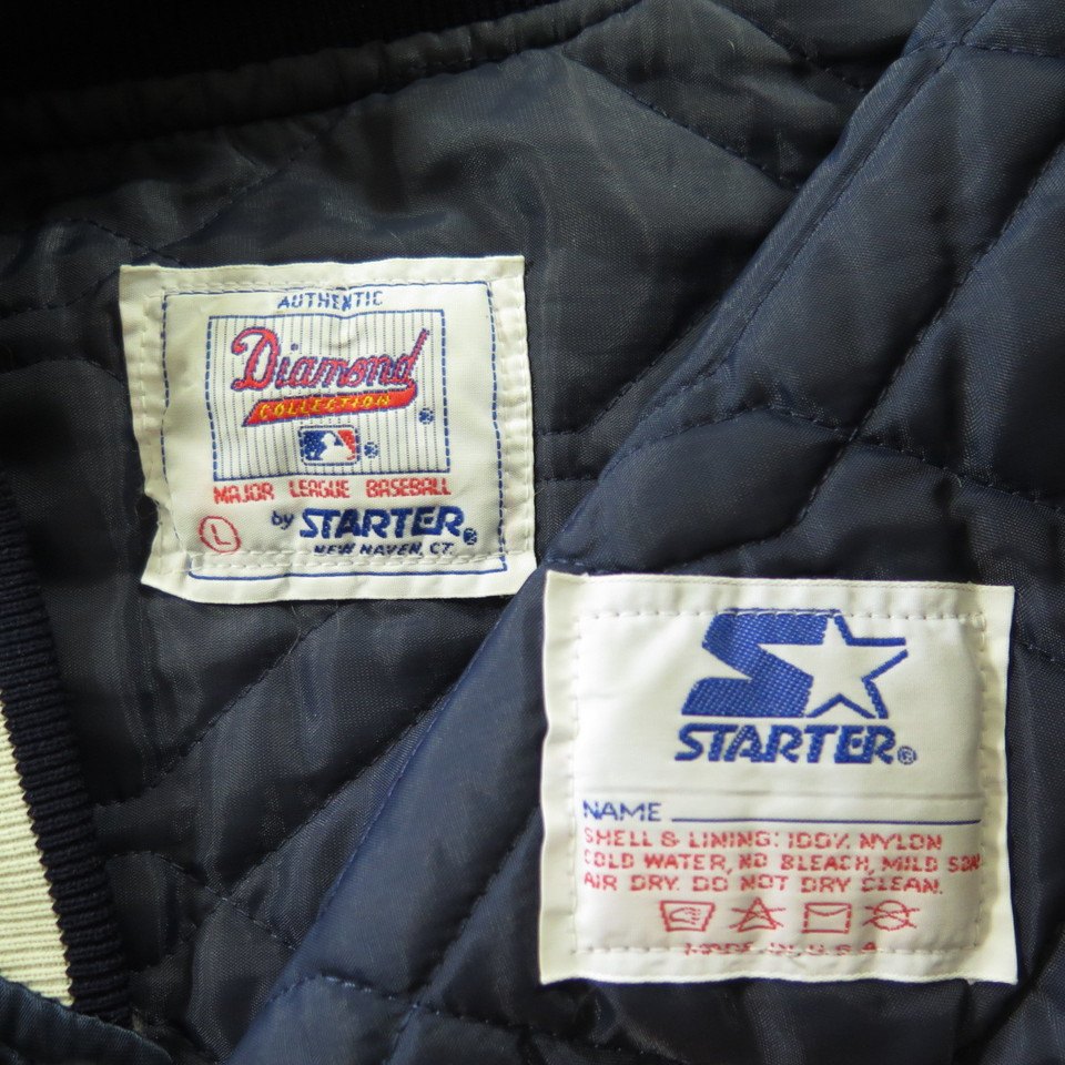 80s DIAMOND Collection STARTER NY Yankees Satin Jacket L 