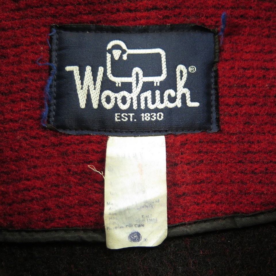 Vintage 80s Woolrich Wool Jacket Coat Mens S Southwestern Reindeer