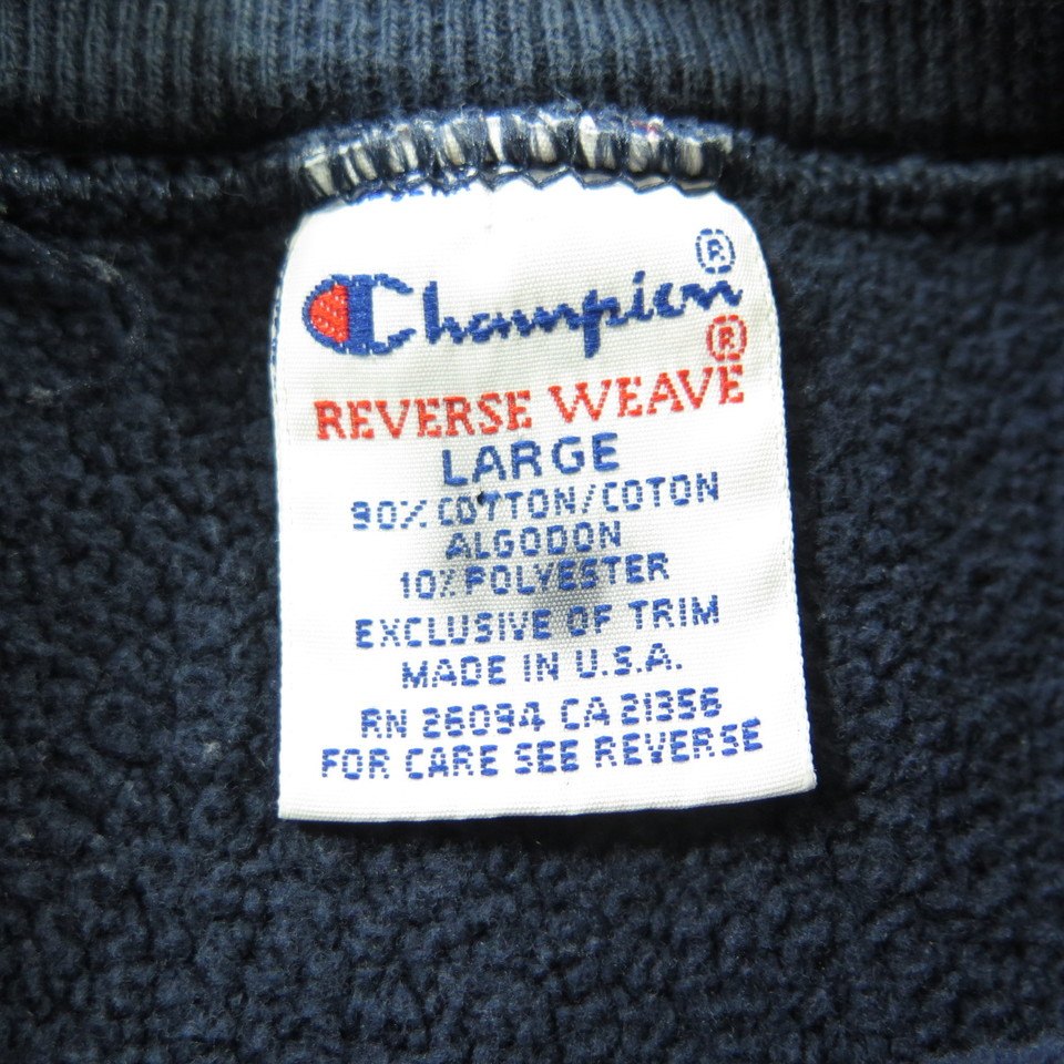 Vintage 90s Notre Dame Champion Sweatshirt Mens L Reverse Weave 