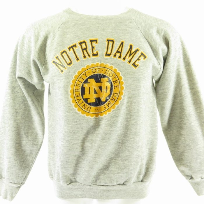 Vintage 80s Notre Dame Champion Sweatshirt Mens L University Crest 