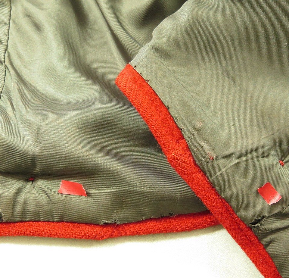 Vintage 40s Hudsons Bay Point Blanket Coat Jacket 40 England Wool Red ...