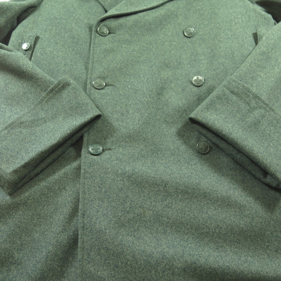 Vintage 60s Swiss Army Coat Wool Overcoat Medium Switzerland | The ...