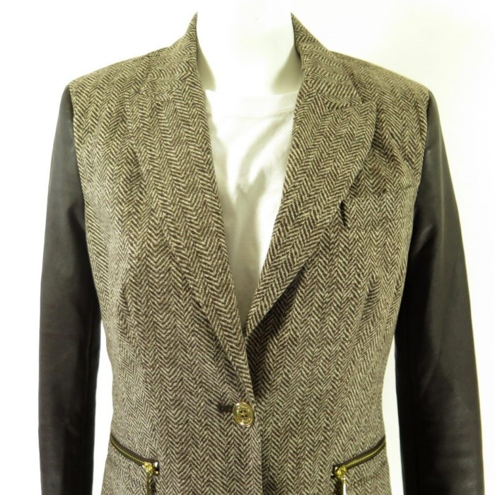 Michael-Kors-herringbone-blazer-jacket-H88Y-2