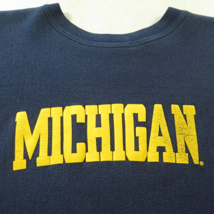 Vintage 90s Michigan University Champion Sweatshirt Mens 2XL