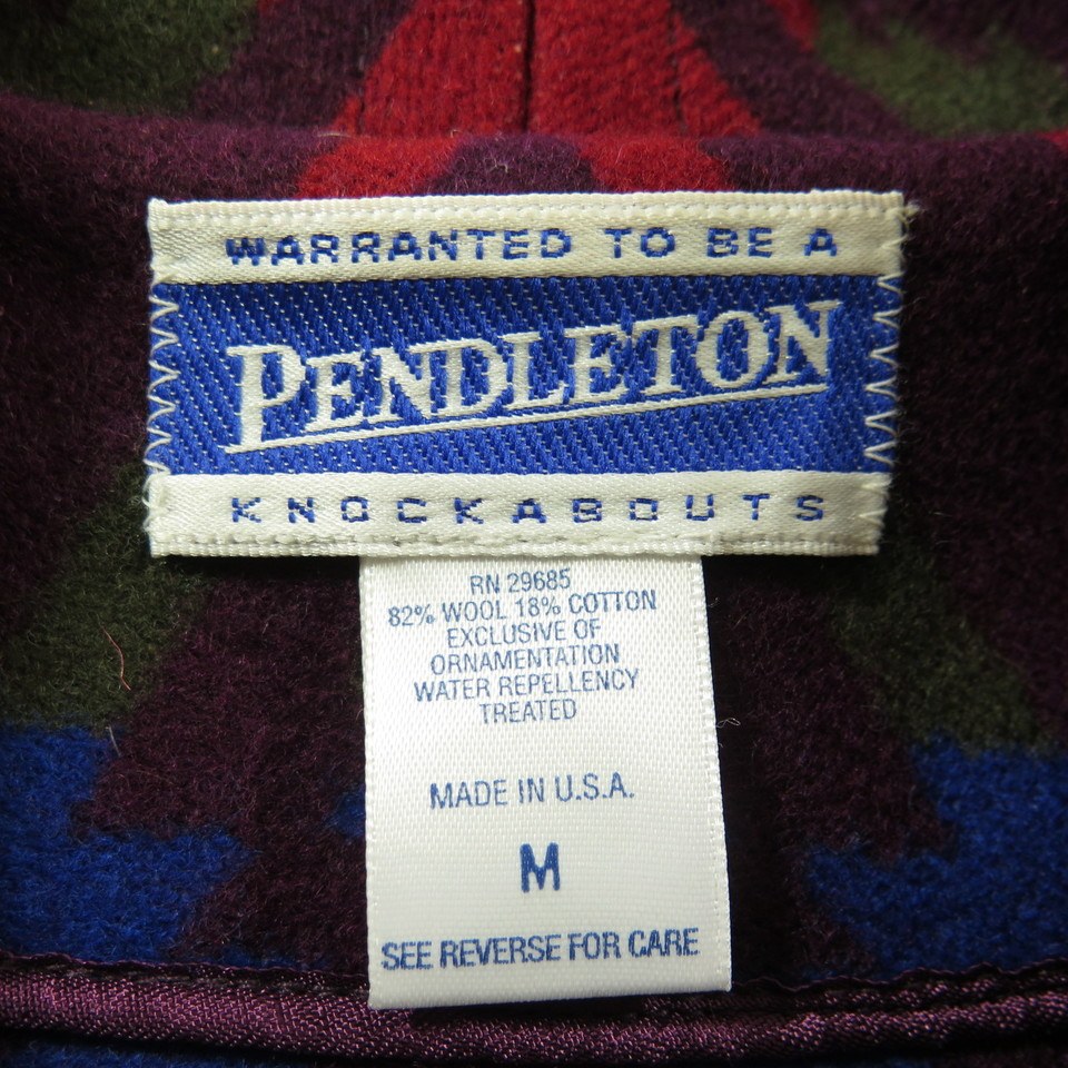 Pendleton Vest Womens Medium New Wool Southwestern Water Repellent ...