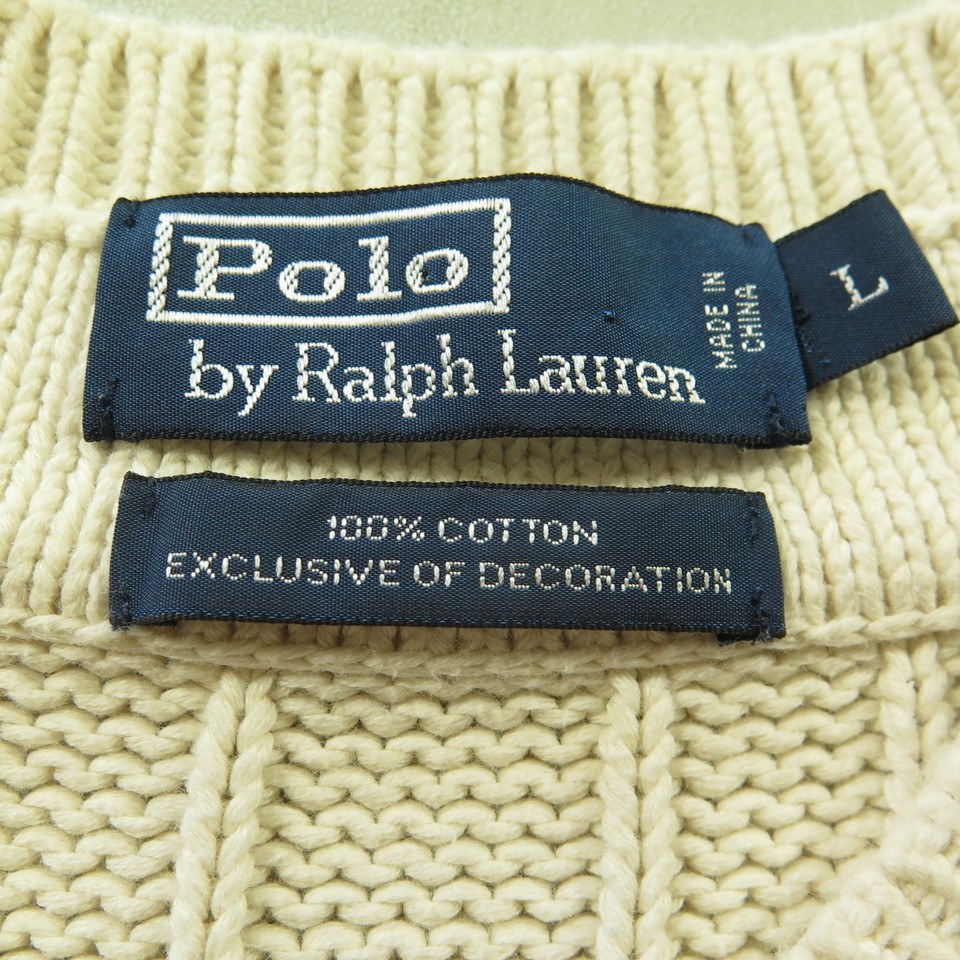 Polo Ralph Lauren Sweater Mens L LXVII Crest Embroidered | The Clothing ...
