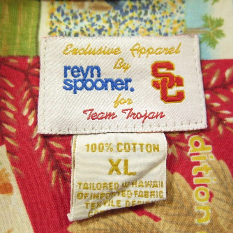 Reyn Spooner Hawaiian Shirt Mens XL Southern California Trojans ...