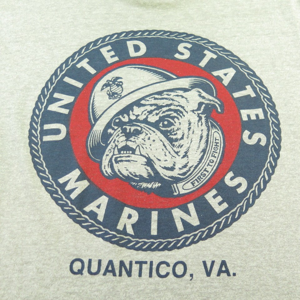 United States Marine Corp Bulldog 80's Vintage Single Stitch T-shirt U –  thefuzzyfelt