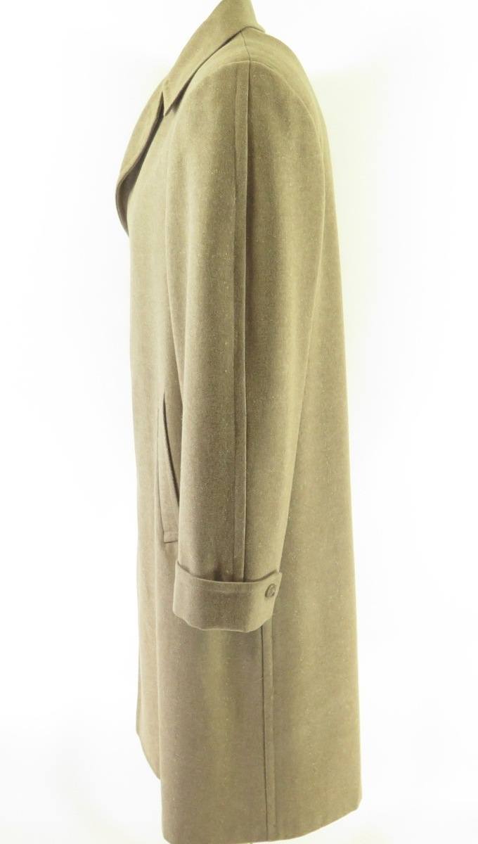 Vintage 50s Nubby Fleck Overcoat Coat 42 Medium Wool Brown Union Made ...