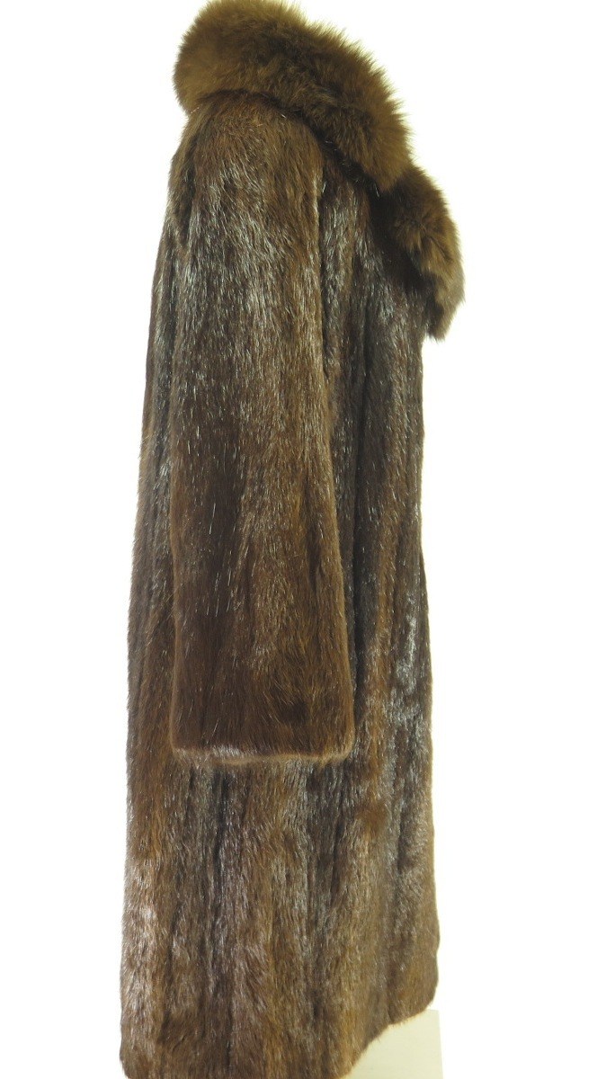 womens-beaver-fur-overcoat-long-coat-brown-H90P-4