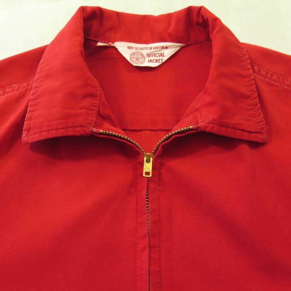 Vintage 50s Boy Scouts Red Jacket D Pockets BSA America Mens L