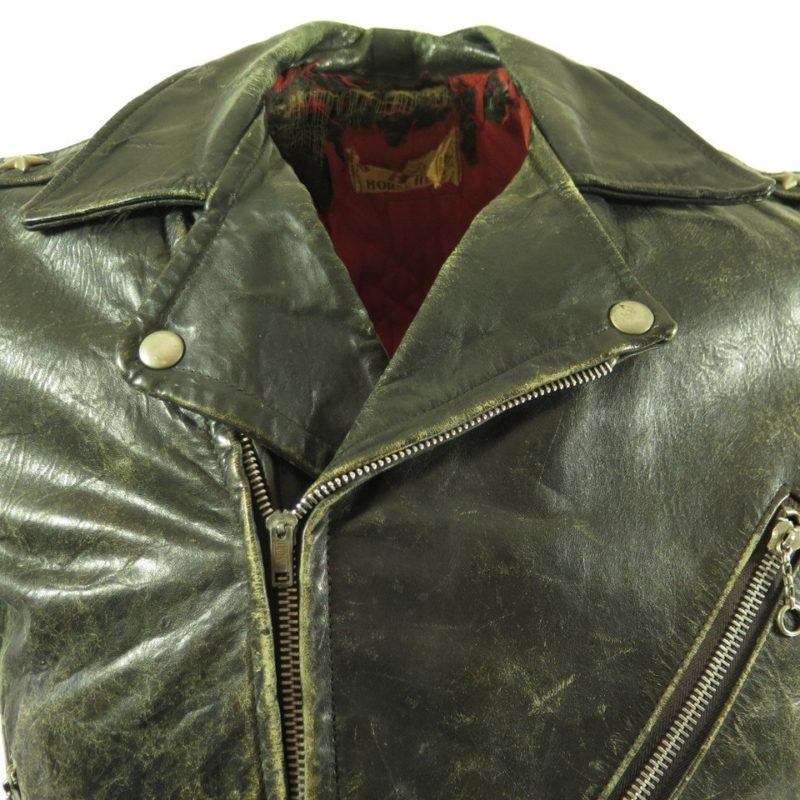 Vintage 50s Horsehide Leather Motorcycle Jacket S Wild One Marlon ...