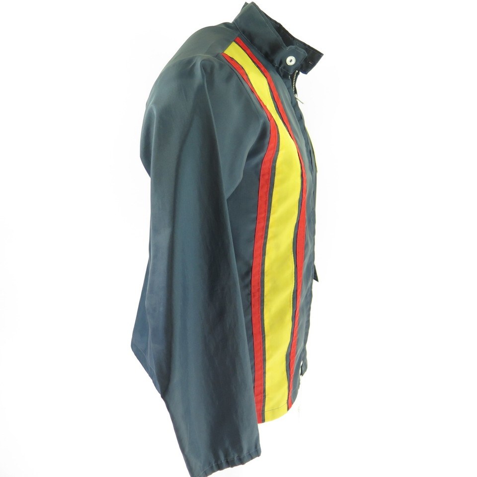 Vintage 60s Corvette Racing Jacket Mens S Stripe Chevy