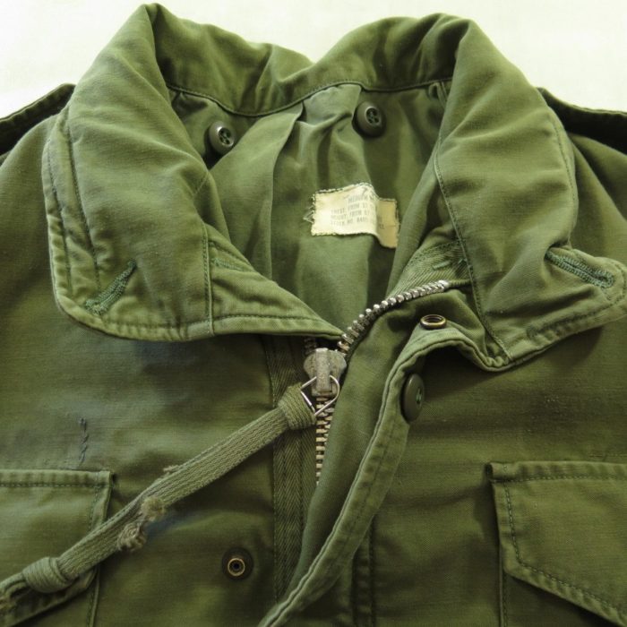 Vintage 60s M-65 Field Jacket M Military OG-107 Vietnam Cotton 