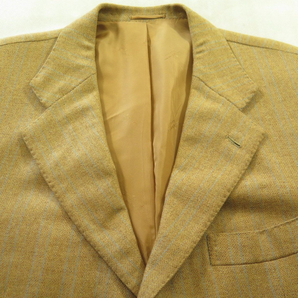 Kiton Napoli 100% Cashmere Sport Coat Mens 52 Eu 42 US Italy Made Stripes |  The Clothing Vault