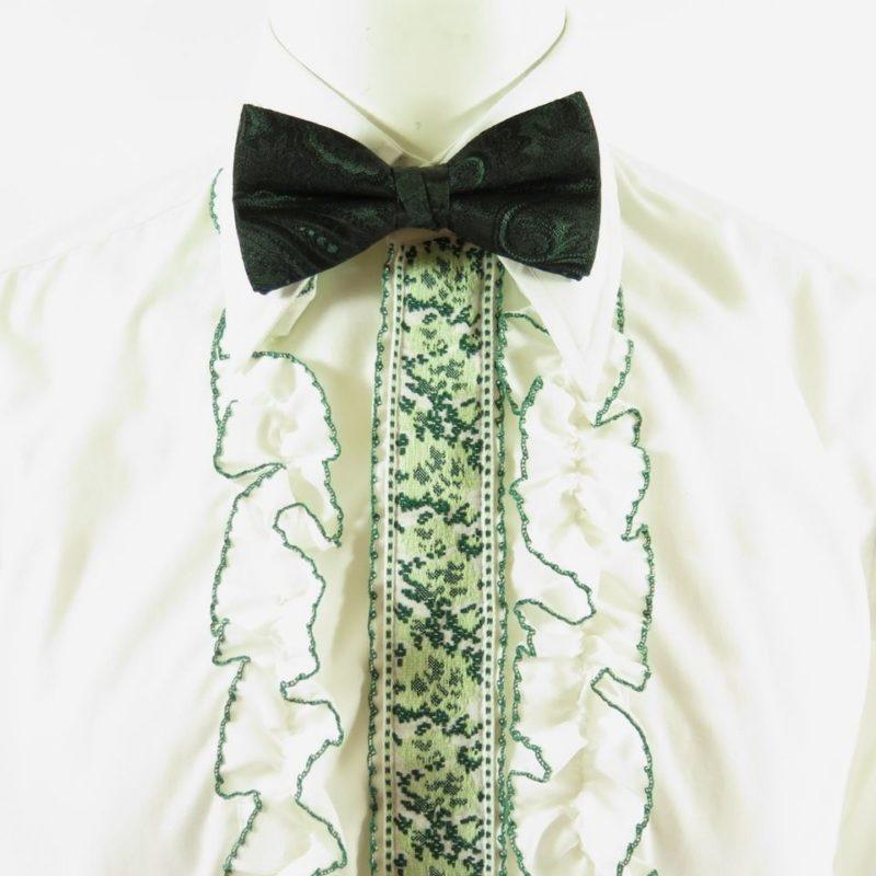 vintage ruffle tuxedo shirt