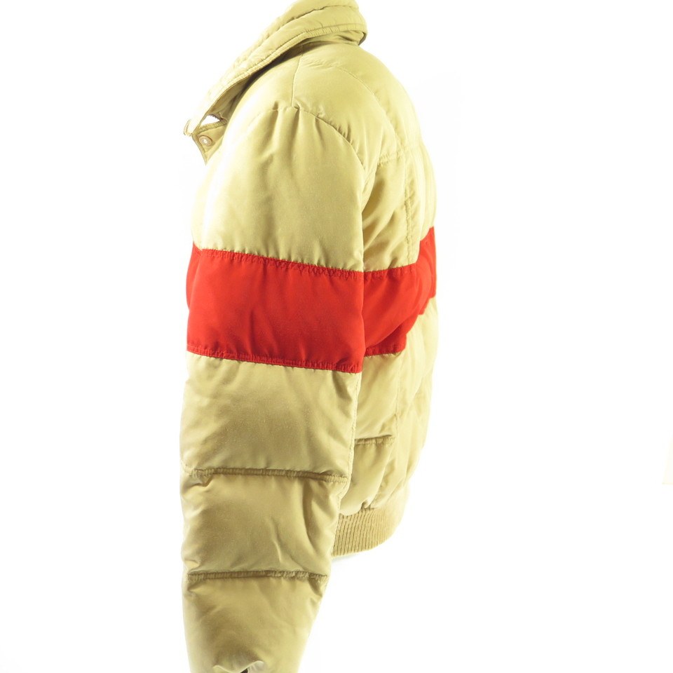 Vintage 80s Head Ski Jacket Mens XL Retro Down Puffy Snowboard USA Tan ...