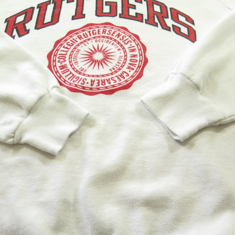 Factory Vtg Champion Rutgers Crim. Just. Rev. Weave Sweatshirt