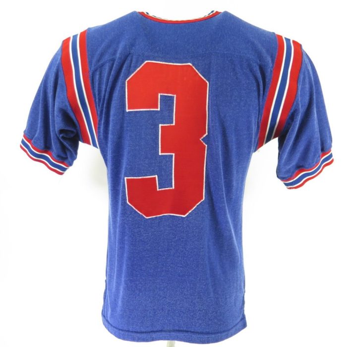 Vintage 70s Kansas Football Jersey Durene T-Shirt M Russell