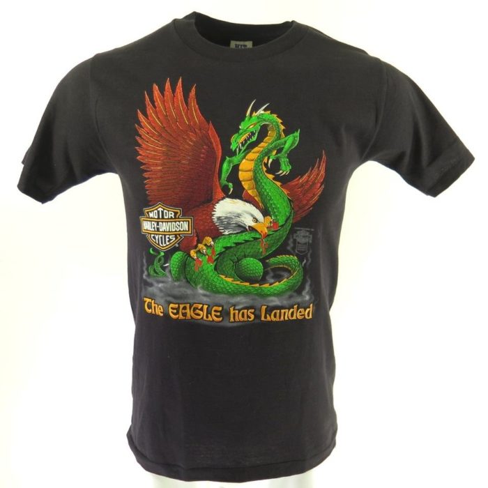 80s-eagle-had-landed-dragon-harley-davidson-T-shirt-H94Q-1