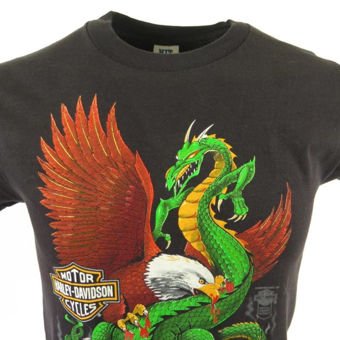 Vintage 80s Eagle Has Landed Shop T-shirt M Deadstock Dragon USA