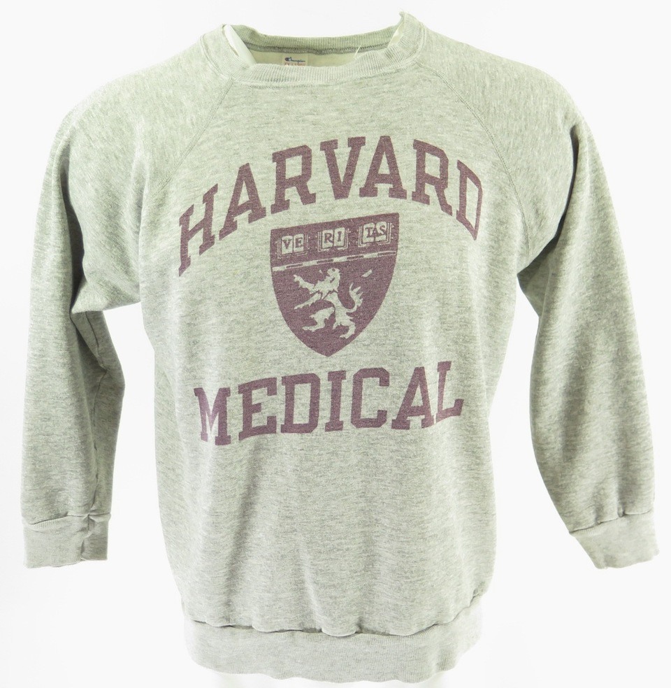 Vintage 80s Harvard Medical Champion Sweatshirt Mens 2XL University Crest  USA