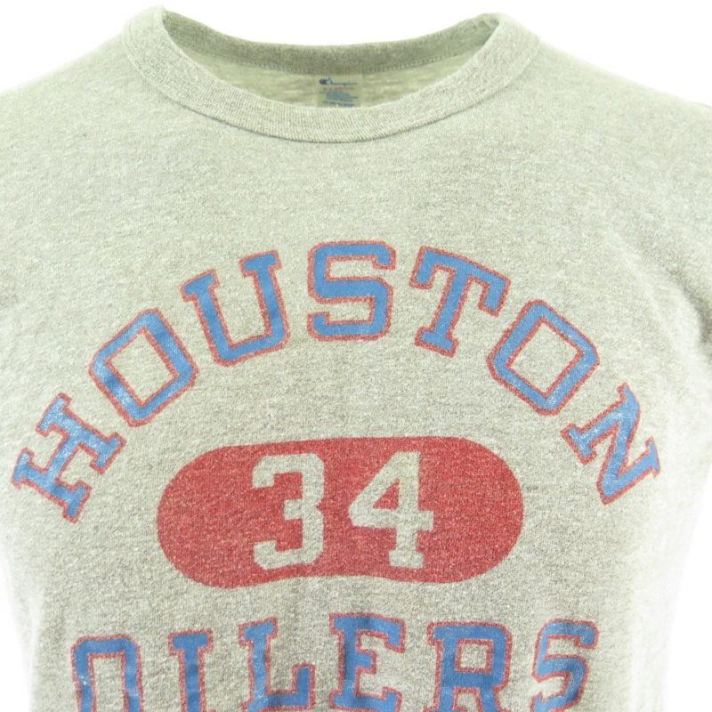 Vintage 80s Houston Oilers Champions TShirt XL Football NFL Sports 50/