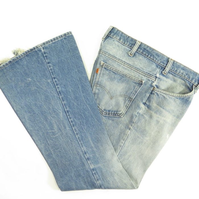 Vintage 70s Levis Bell Bottom Jeans Mens 34 x 33 Denim Flared