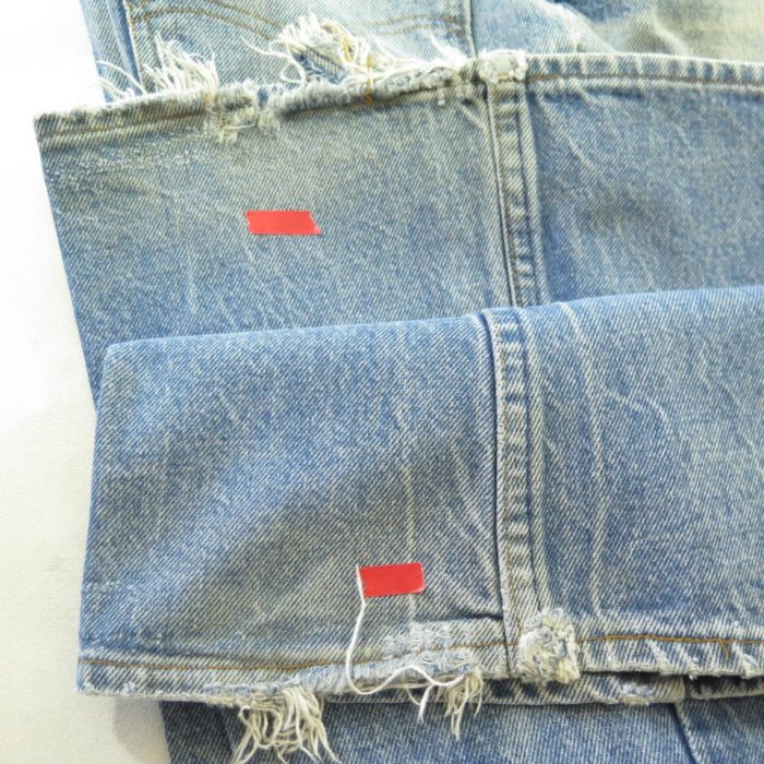 Vintage 70s Levis Bell Bottom Jeans Mens 34 x 33 Denim Flared Orange Tab |  The Clothing Vault