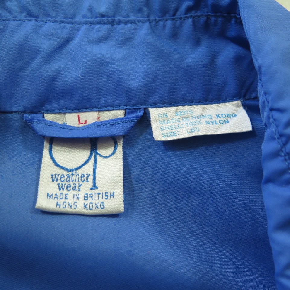 Vintage 80s Ocean Pacific Windbreaker Jacket Mens L OP Stripes Blue ...