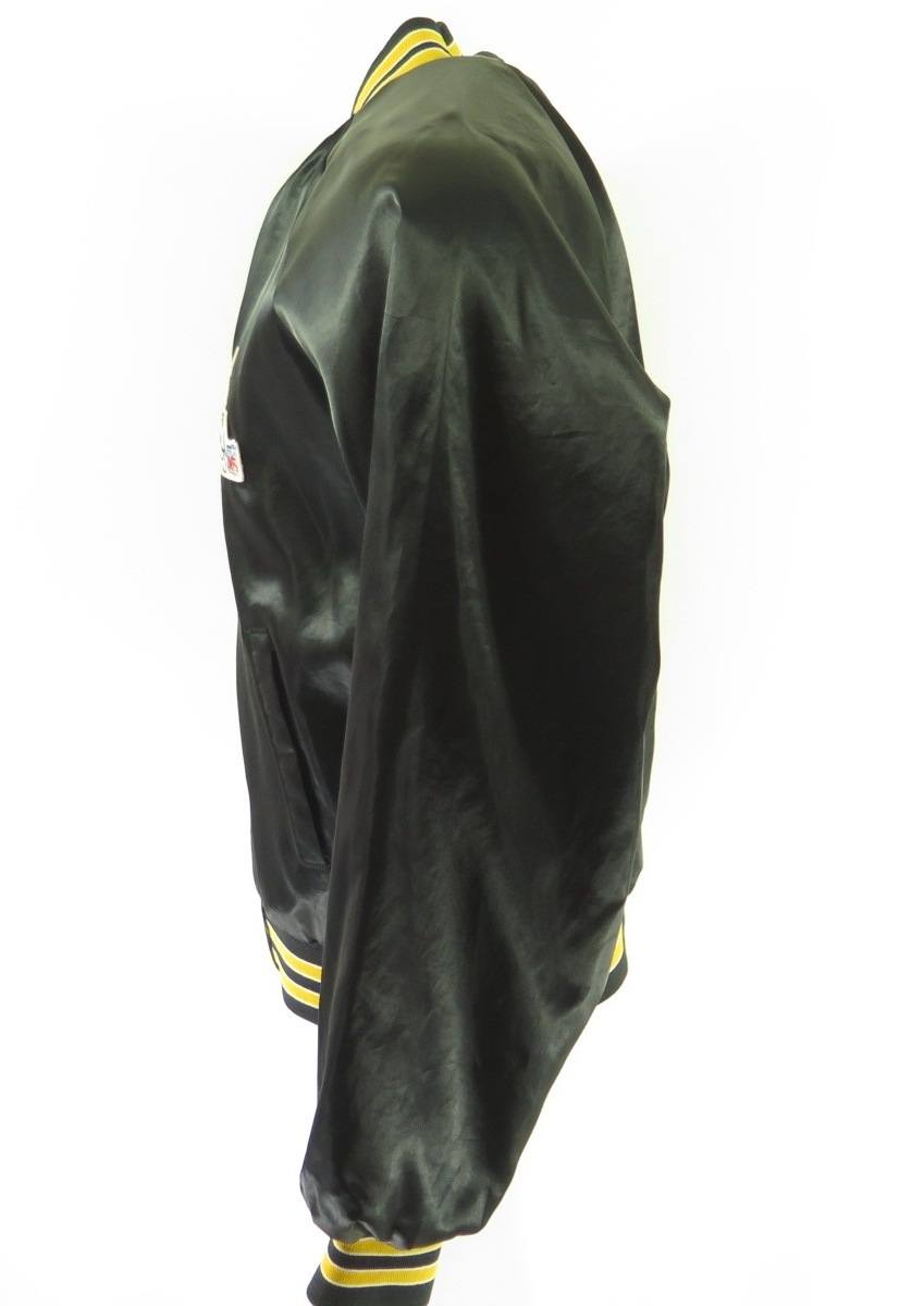 Vintage 90s Pittsburgh Steelers Nfl Varsity Satin Jacket Large