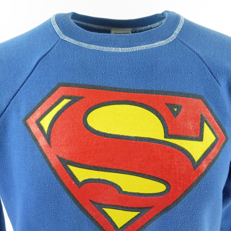 Vintage 80s Superman Sweatshirt XL Many Lives Many Worlds Cotton blend ...