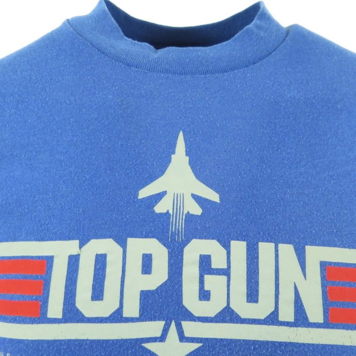 Vintage 80s Top Gun T-Shirt Mens M USA 50/50 Tom Cruise San Diego