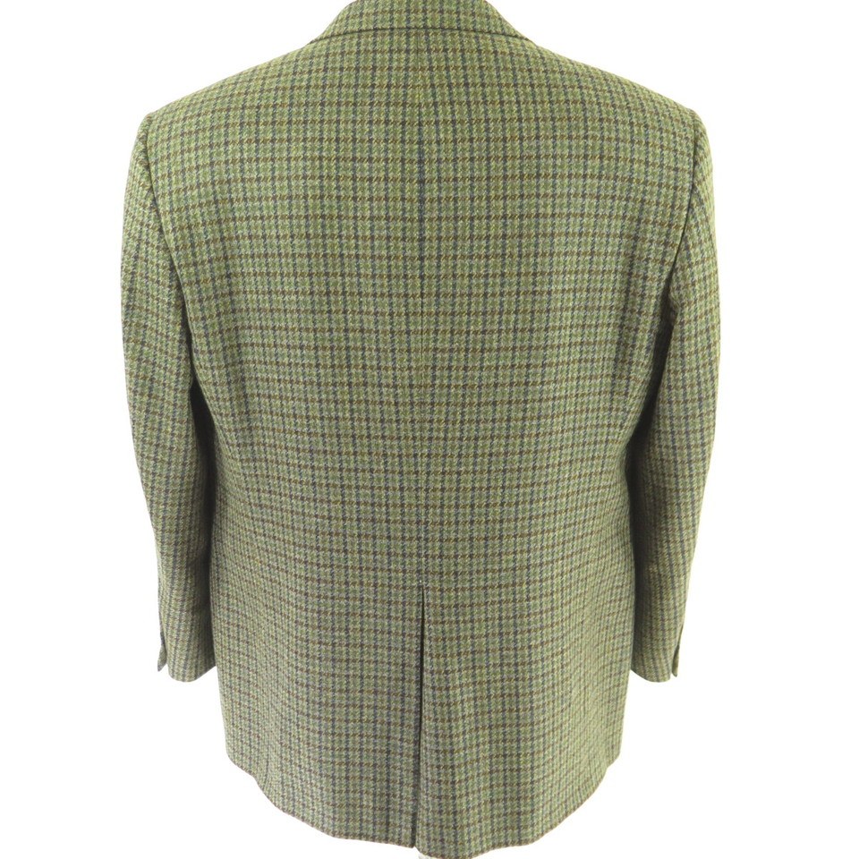 Burberry London Sport Coat Jacket 44 R Tweed Wool Cashmere Green 2 ...