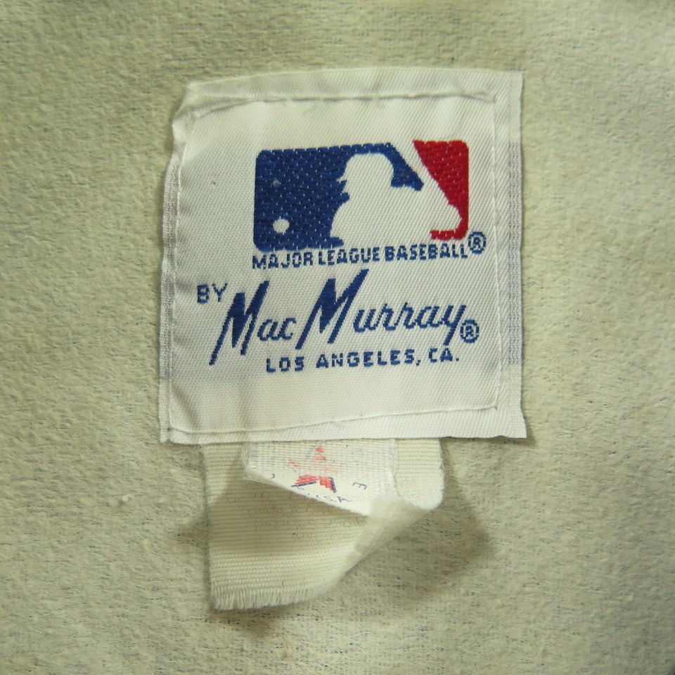 ITEM: vintage Mac Murray Dodgers jacket PRICE: $60, (OBO) shipped in the US  SIZE: Small COLOR: Ivory CONDITION: *There is some very light…