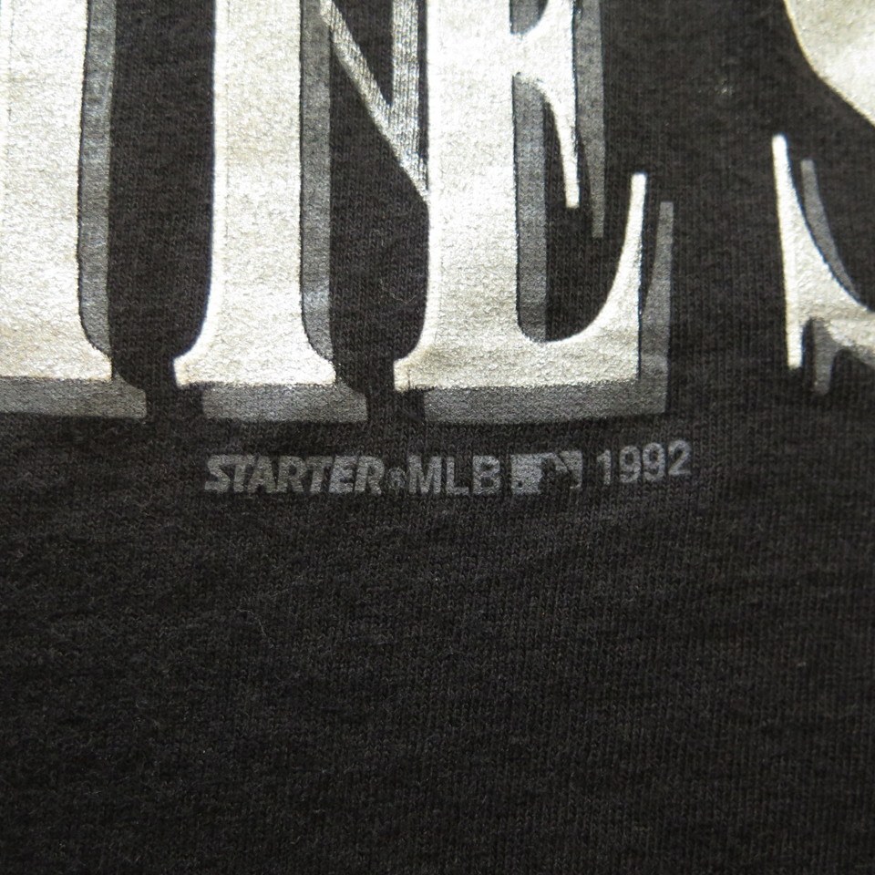 skippyhaha Vintage 90s T-Shirt Chicago White Sox MLB Baseball Black Ringer Tee Kids Small