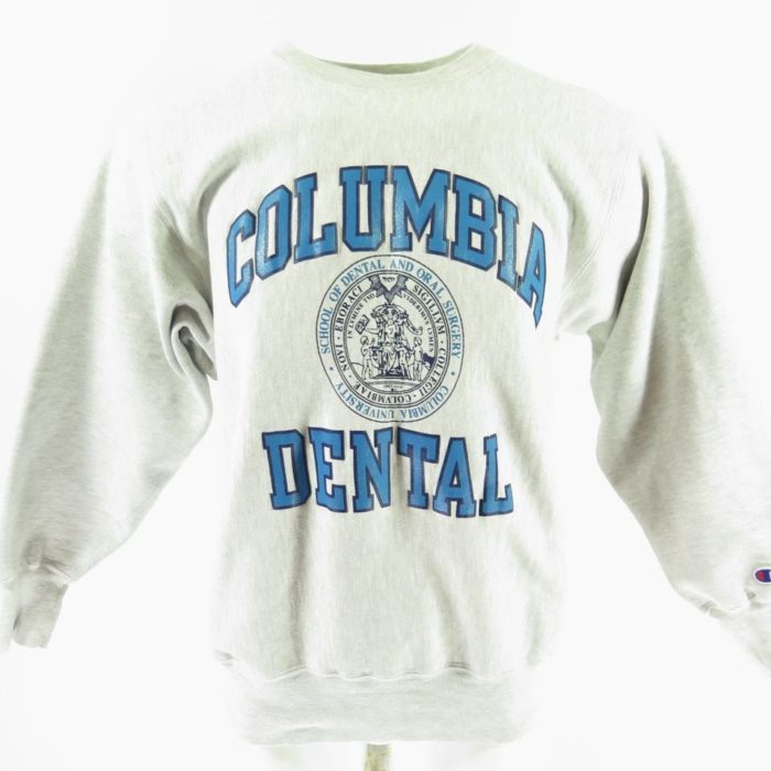 90s-columbia-dental-sweatshirt-champion-warm-up-H97R-1