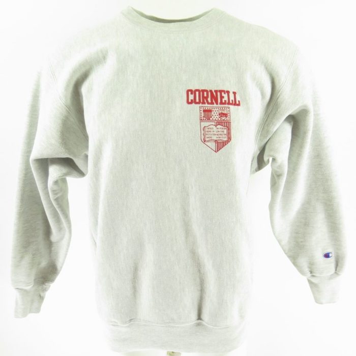 Cornell University Sweatshirt Mens Small Adult White Vintage 90s NCAA  Pullover