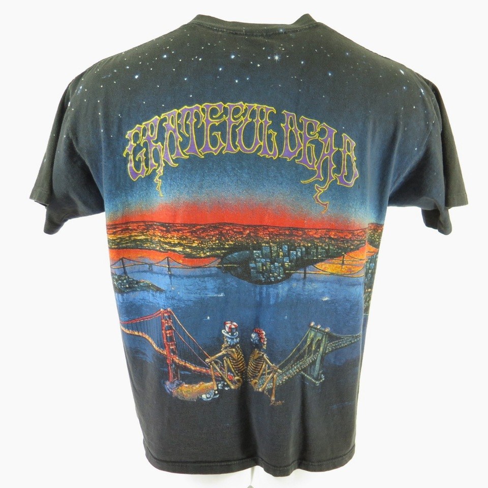 Vintage 90s Grateful Dead Band T-Shirt Mens Bigger L-XL Uncle Sam Wild ...