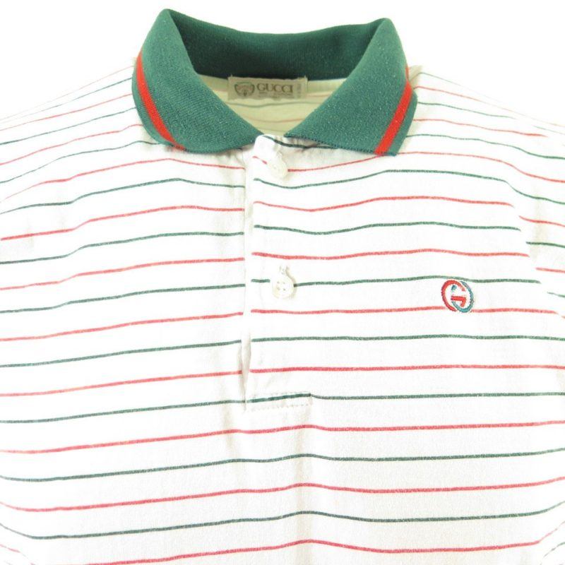 Vintage 90s Gucci Golf Polo Shirt Mens M Italian Stripes | The Clothing ...