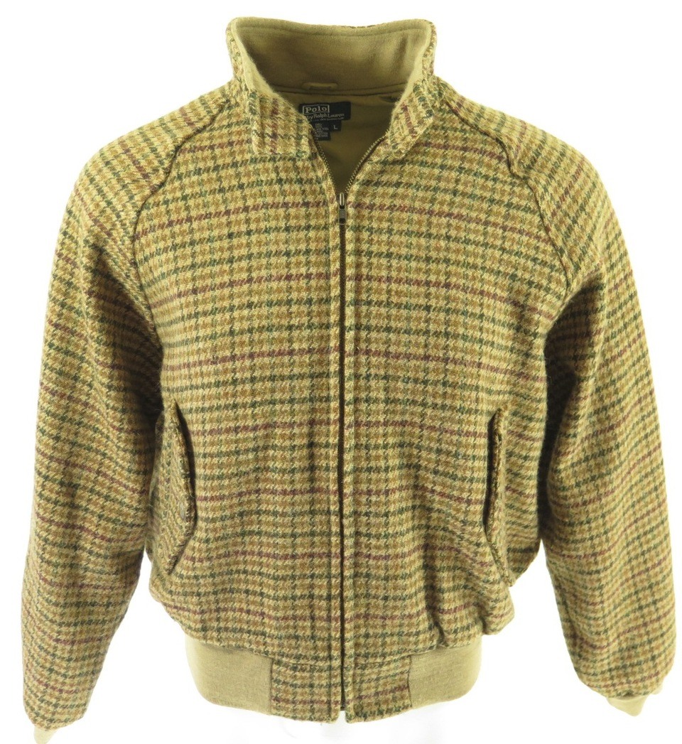 Vintage 90s Polo Ralph Lauren Tweed Jacket Mens L USA Made | The Clothing  Vault