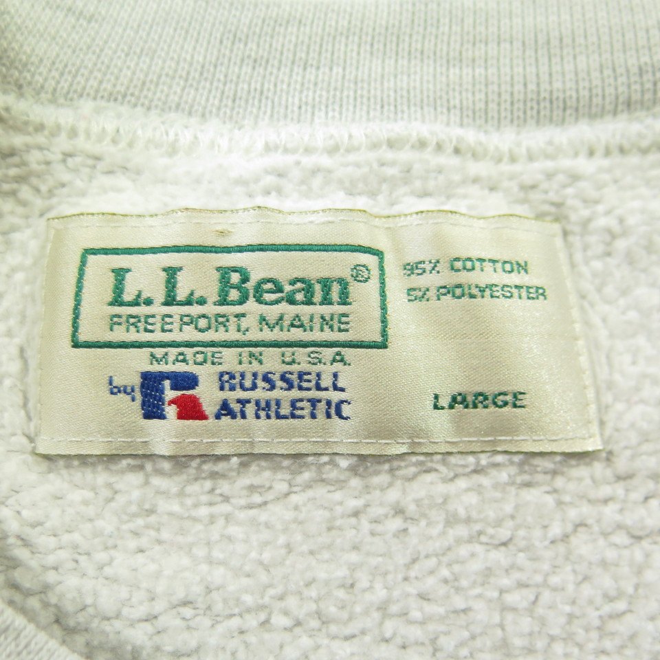 Vintage 80s LL Bean Sweatshirt Mens L Russell Athletic USA Made | The  Clothing Vault