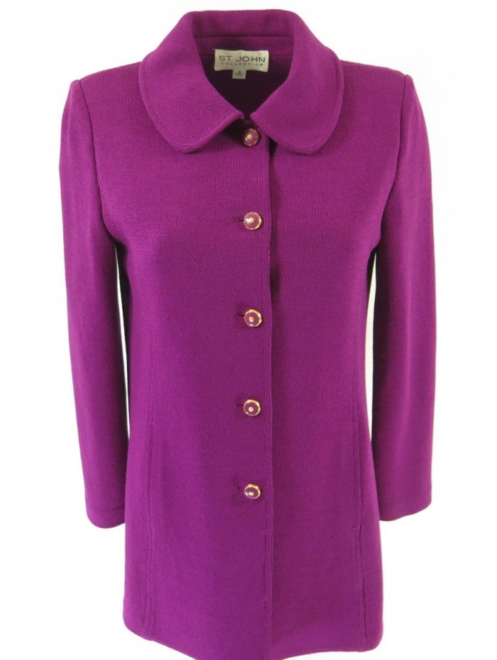 St-John-purple-womens-jacket-coat-santana-knit-I02E-1