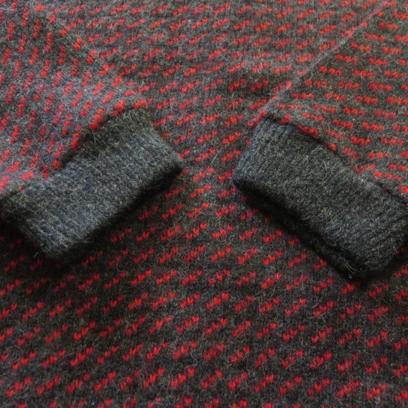 Vintage 80s LL Bean Preppy Sweater Mens L Wool Rayon Norway Gray Red ...